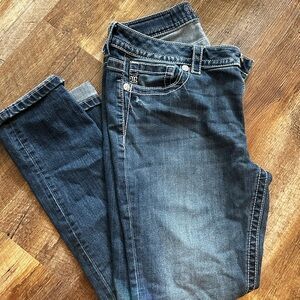 Miss Me Silver Jeans Indigo Straight Leg Denim